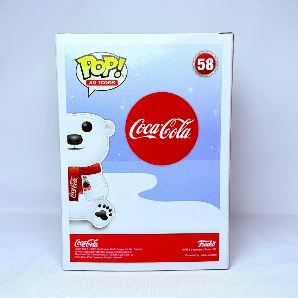 Funko Coca-Cola Polar Bear OS White Ad Icons 58 Vinyl Figure Holiday Coke